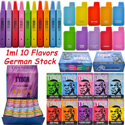 100pcs German Stock Tyson Pod Disposable Vape 1g 01