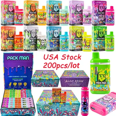 200pcs USA Stock Packman V4 Disposable Vape 2 Gram with Digital Screen Display 01