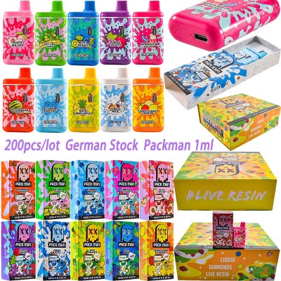 200pcs Germany Stock Packman Gen3 Disposable Vape 1g Wholesale in Europe 01