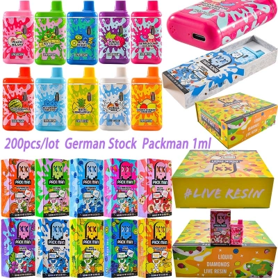 200pcs Germany Stock Packman Gen3 Disposable Vape 1g Wholesale in Europe 01