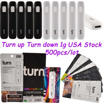 500pcs USA Stock Turn Up Turn Down Disposable Vape 1g 01