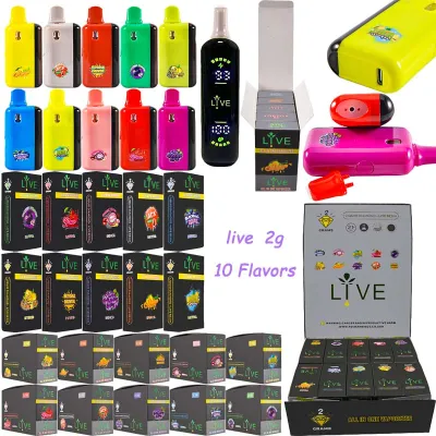 Live Side Curved Screen Digital Disposable Vape 2g 01