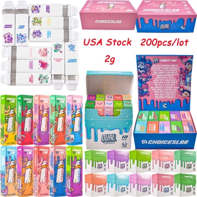 200pcs USA Stock Choices Lab 2g Dual Chamber Disposable Vape  01