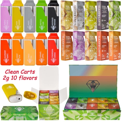 Clean Carts Disposable Vape 2g Green Box Edition 01