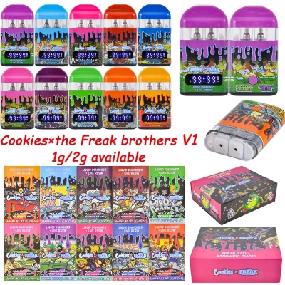 Cookies x The Freak Brothers V1 1g or 2g Dual Chamber Disposable Vape with LED Screen 01