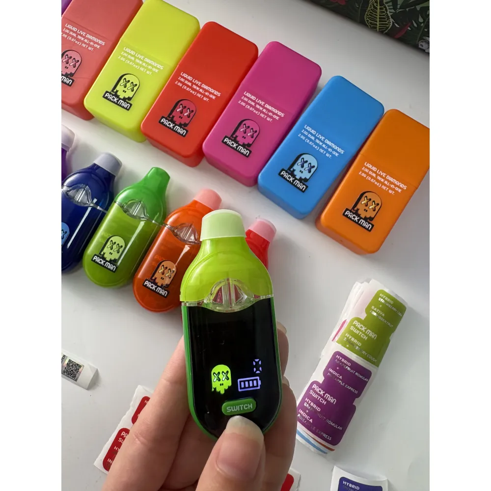 Packman 2g Dual Chamber Switch Disposable Vape Summer Edition with Screen