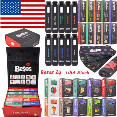 USA Stock Besos Black Edition 2g Postless Disposable Vape 01