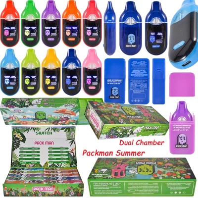 Packman 2g Dual Chamber Switch Disposable Vape Summer Edition with Screen 01