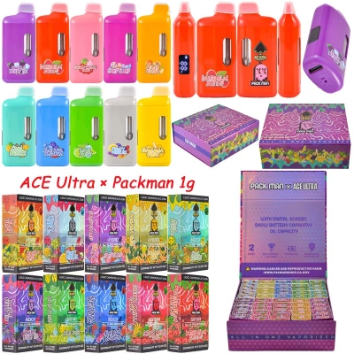 ACE Ultra Premium x Packman 1g or 2g Disposable Vape with Screen 01