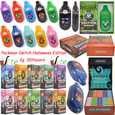 Packman 2g Switch Disposable Vape Halloween Edition with Dual Chamber & LED Screen 01