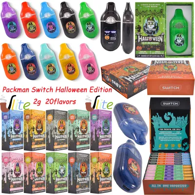 Packman 2g Switch Disposable Vape Halloween Edition with Dual Chamber & LED Screen 01