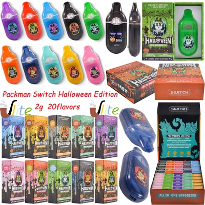 Packman 2g Switch Disposable Vape Halloween Edition with Dual Chamber & LED Screen 01