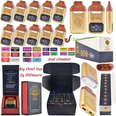 2g Big Chief Duo All In One Disposable Vape with Dual Chamber & LED Screen 01