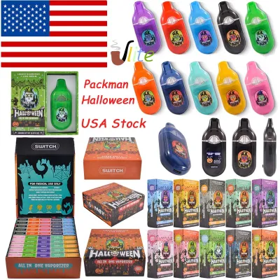 USA Stock Clearance Sale 2025 Halloween Edition Packman 2g Disposable Vape with Dual Chamber & LED Screen 01