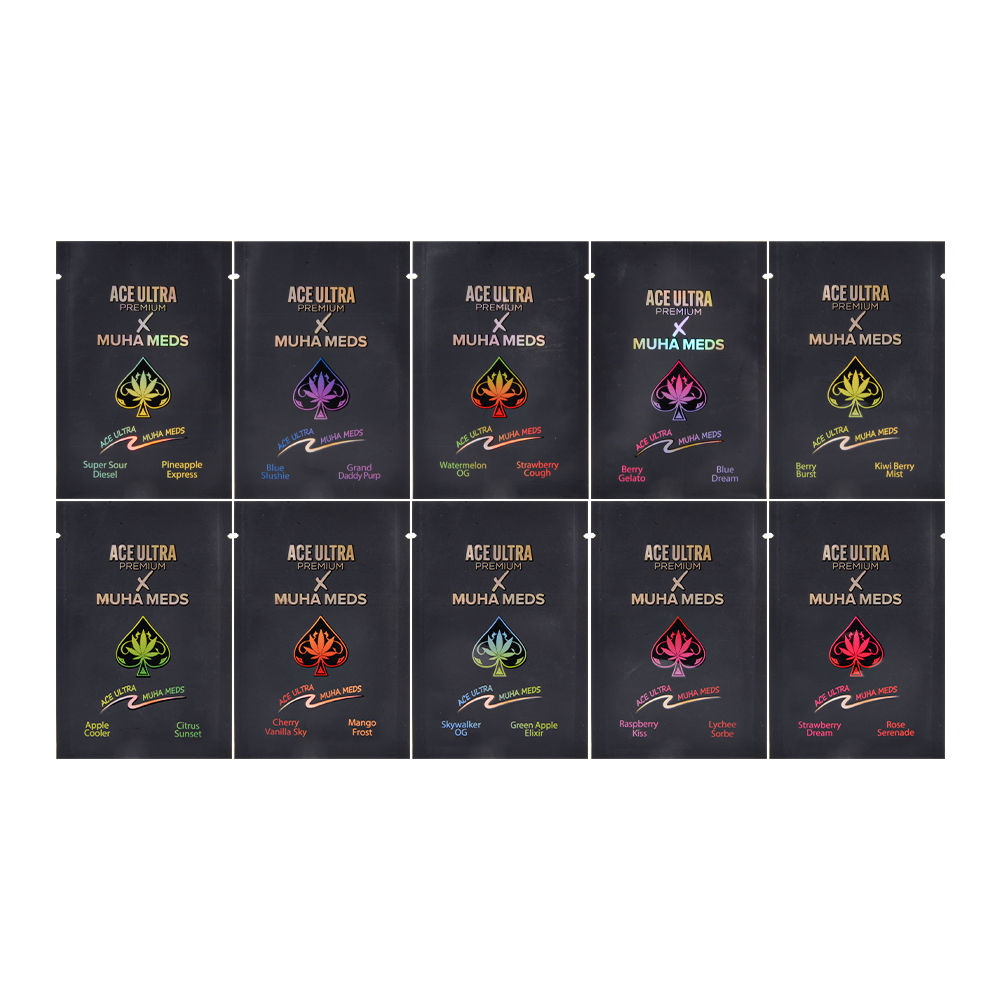 ace ultra premium x muha meds disposable 1g
ace ultra muha 1g vape pen with led screen
ace muha meds 1g dual chamber disposable
ace ultra × muha meds 1000mg dual flavor disposable 
ACE X MM 1 gram dual tank disposable
