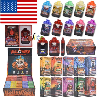 USA Stock Clearance Sale Sluggers Hit 2g Disposable Vape Halloween Edtion with Dual Chamber & LED Screen 01