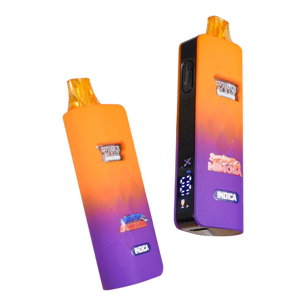 2g whole melt v8 disposable vape with led screen and dual chamber, 2000mg whole melt extracts dual tank disposable vape, phase three