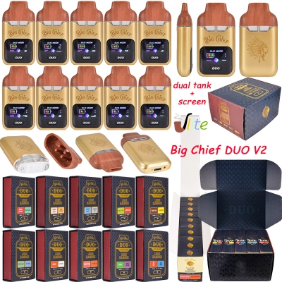 2g Big Chief Duo V2 All In One Disposable Vape with Dual Chamber & LED Screen 01