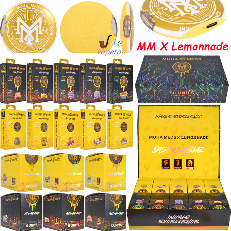 muha meds x lemonnade 2g disposable vape
