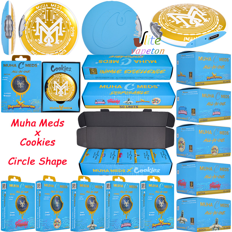 muha meds x cookies circle disposable vape 2g