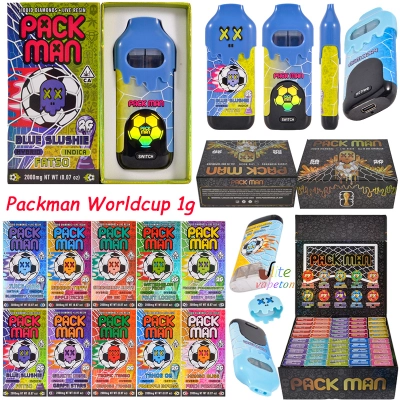 2026 Football Packman 1g Disposable Vape with LED Screen & Dual Chamber 01
