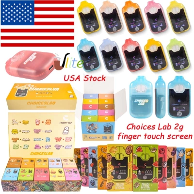 USA Stock Clearance Sale Choices Lab 2g Postless Disposable Vape with Finger Touch Screen Mode Switch & Dual Chamber 01