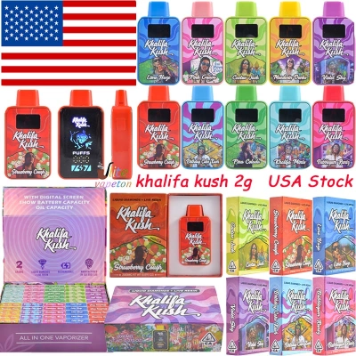 USA Stock Khalifa Kush 2g Disposable Vape with LED Screen 01
