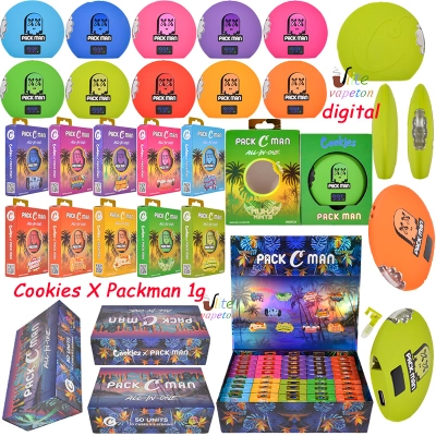 Cookies x Packman All in One 1g Circle Disposable Vape with LED Screen 01