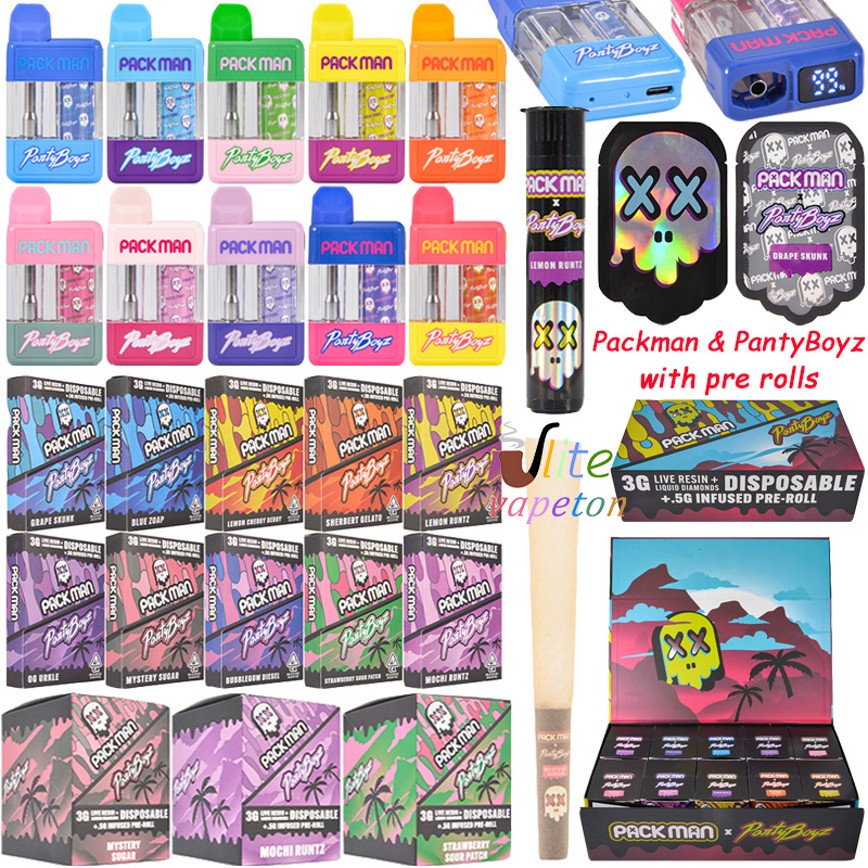 Packman x PartyBoyz 3G disposable empty device with pre roll packaging wholesale
