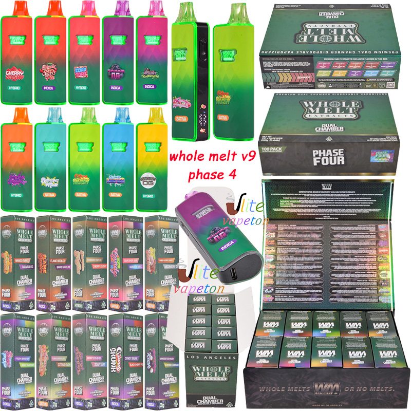 Whole Melt V9 Phase 4 disposable 2G empty dual chamber vape wholesale
