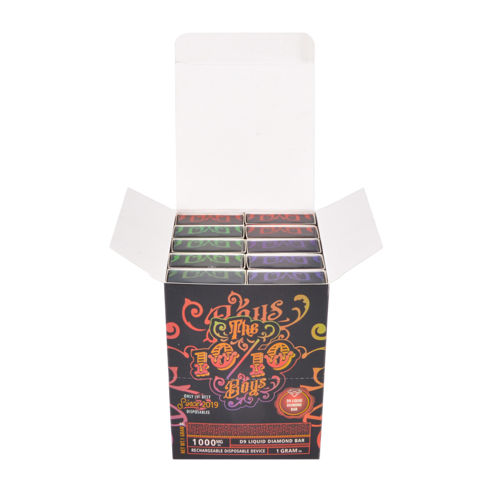 The 1010 Boys 10 flavor empty vape device display box