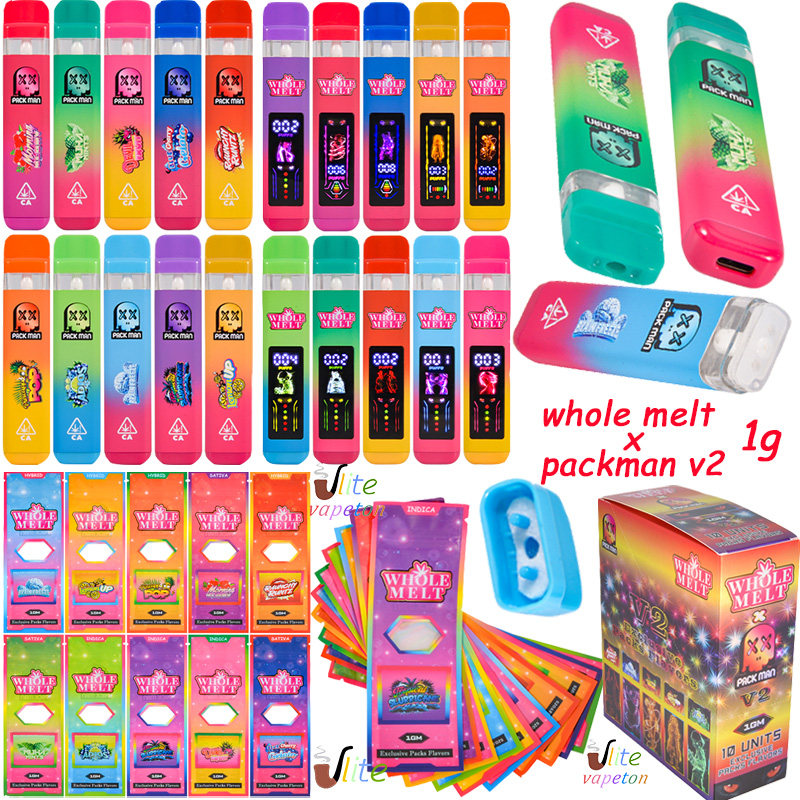 Whole Melt x Packman V2 1G disposable vape empty device wholesale