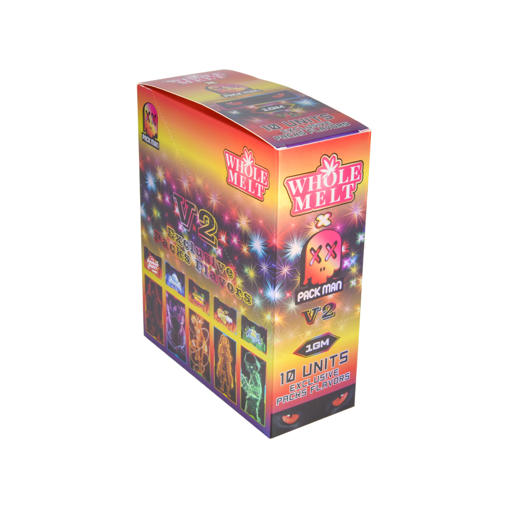 whole melt packman v2 1g empty disposable vape with large LED screen wholesale
