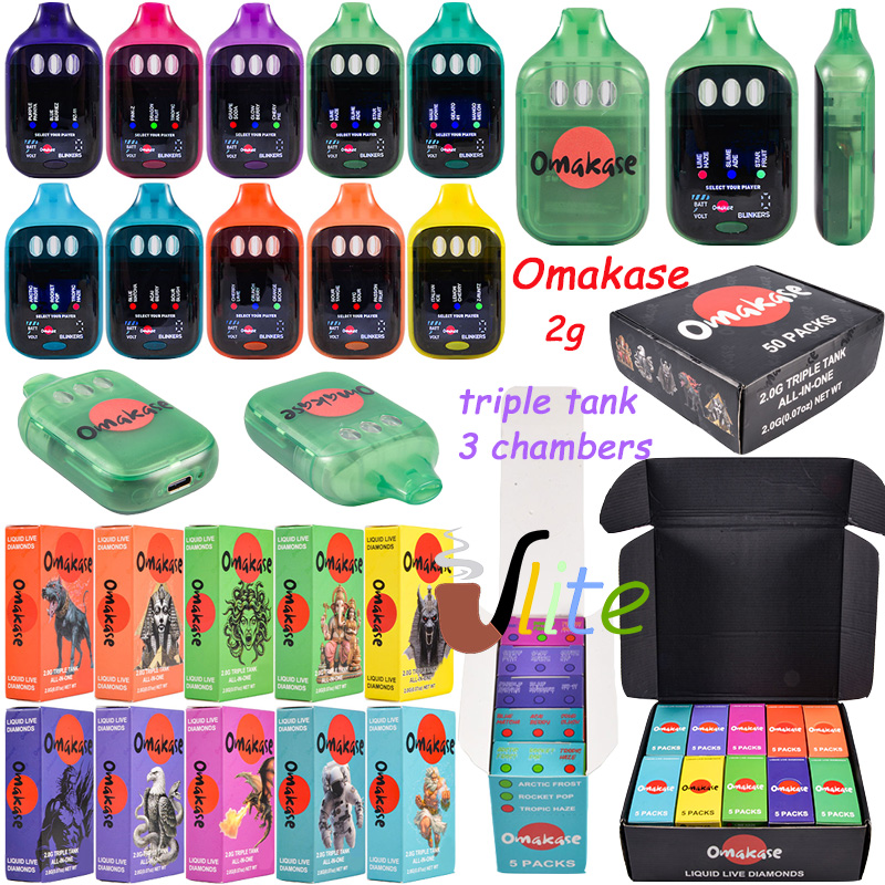 Omakase 2G triple tank disposable empty vape device wholesale