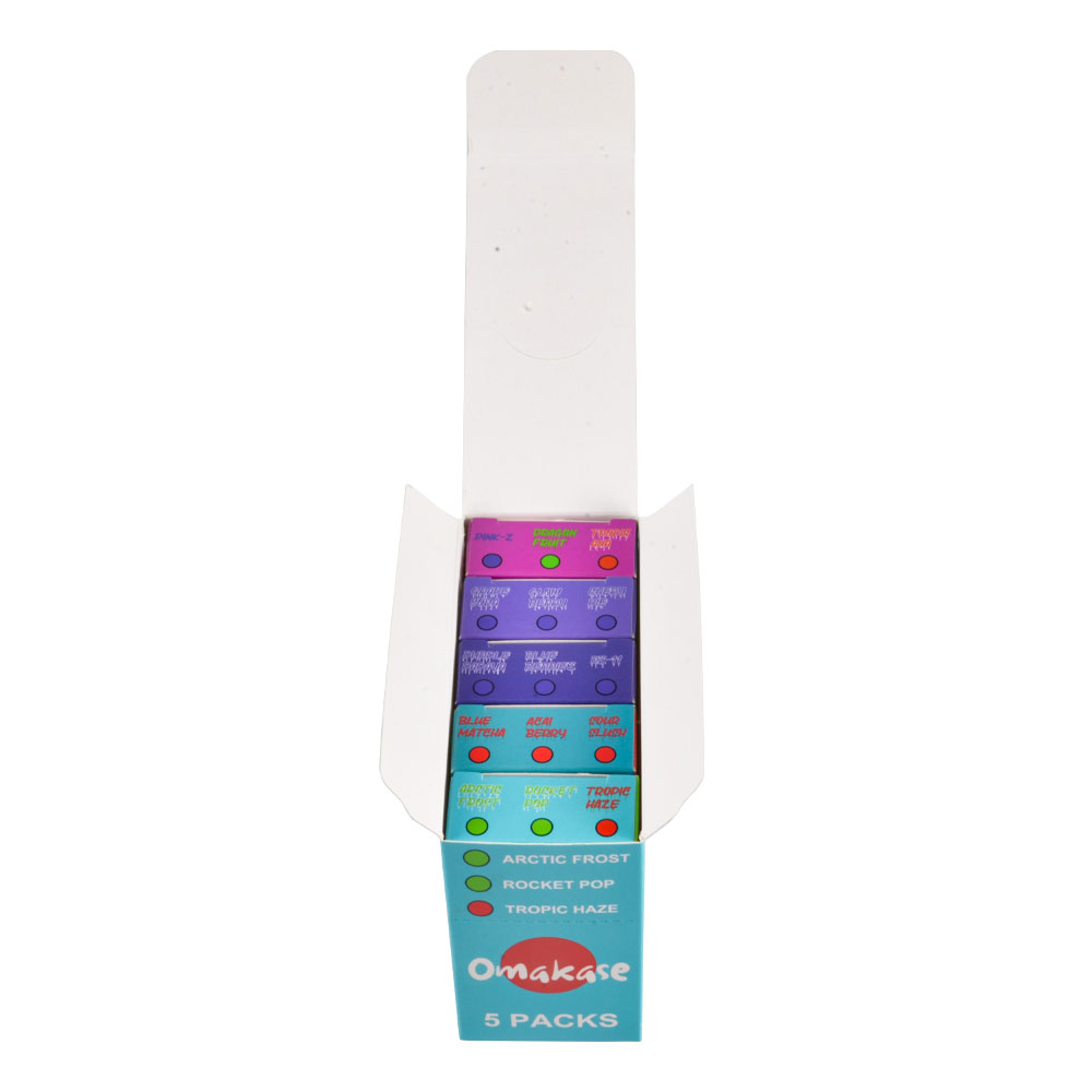 2 grams omakase 3 in 1 disposable with screen,Omakase 50 pack empty vape device wholesale packaging