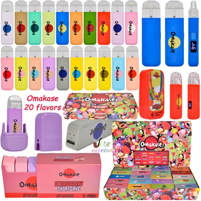 2g Omakase Single Tank All in One Disposable Vape with LED Screen & 20 Flavors 01