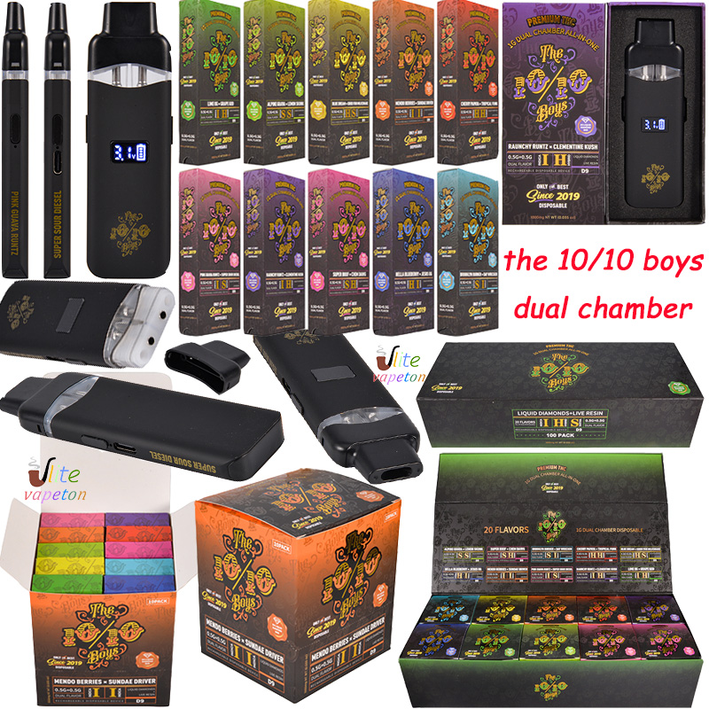 The 10/10 Boys dual chamber disposable vape 1G empty wholesale