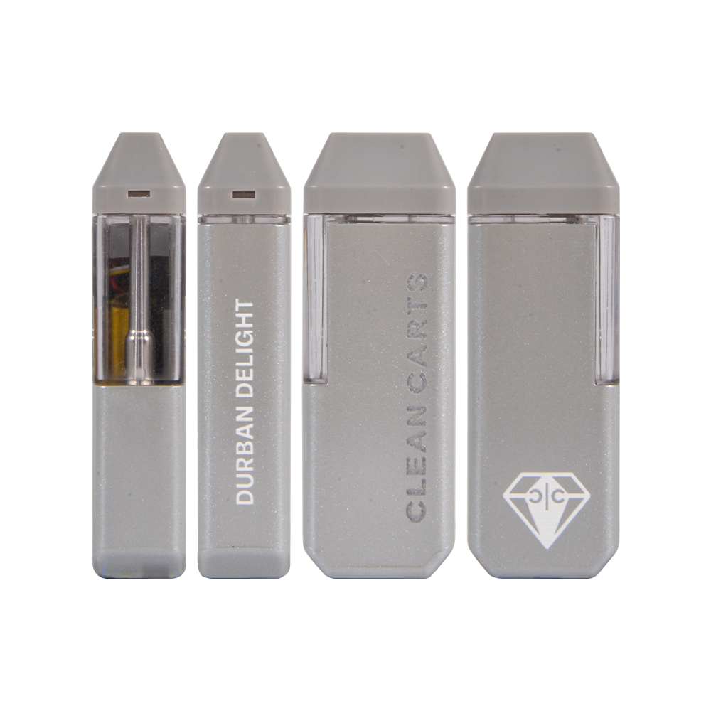 Clean Carts 2000mg live resin disposable blue box style empty device