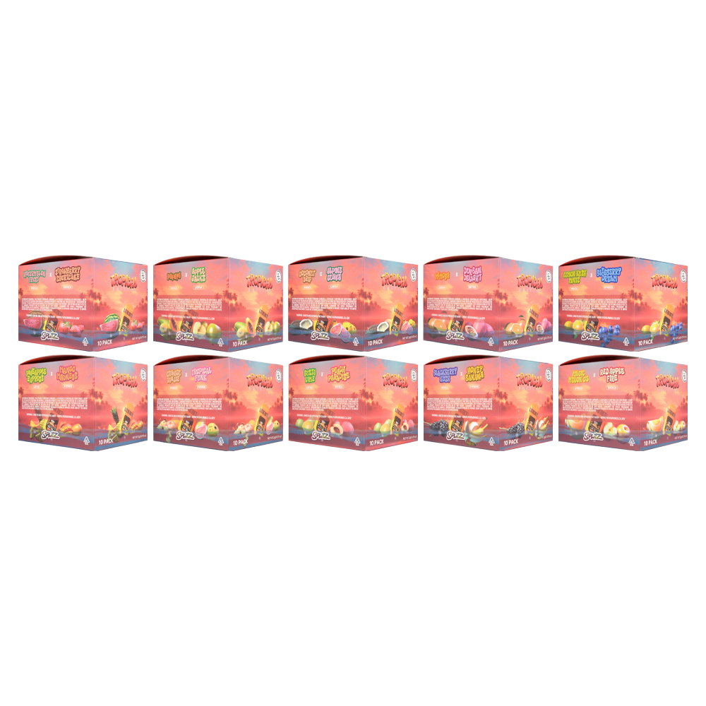 Splitz Tropical dual flavor disposable vape packaging wholesale