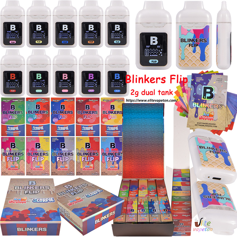 Blinkers Flip Ice Cream x Slurpie dual chamber disposable 2G empty wholesale