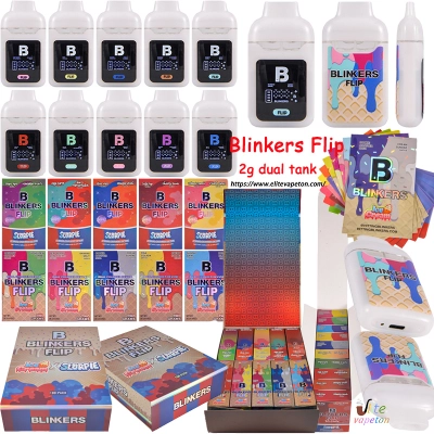 Blinkers Flip Ice Cream x Slurpie 2g Disposable Vape with Dual Chamber and LED Screen 01