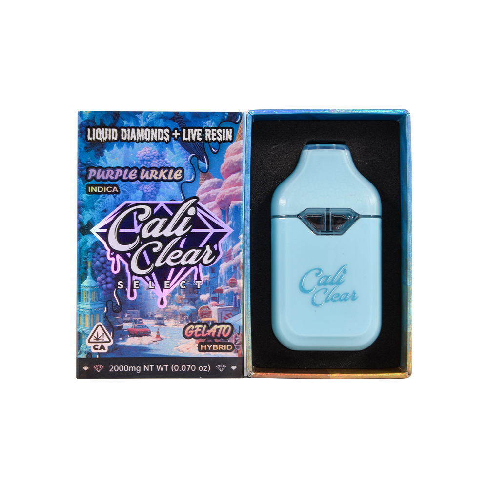 Empty Cali Clear Select 2G dual disposable liquid diamonds style