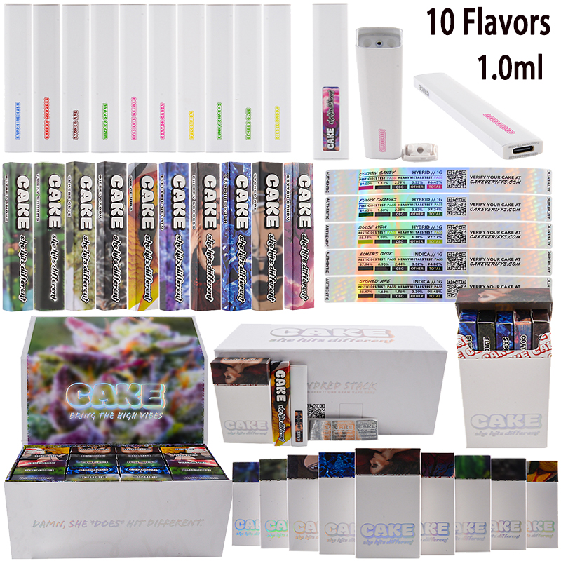 1g cake gen 6 disposable empty vape pens