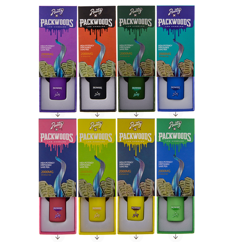 10 flavors packwoods x runtz disposable vape pens