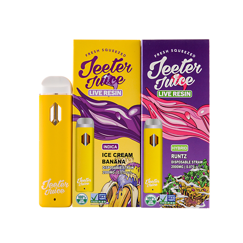 Jeeter Juice Disposable 2000mg
2 gram Jeeter Juice Disposable
Jeeter Juice disposbale straw