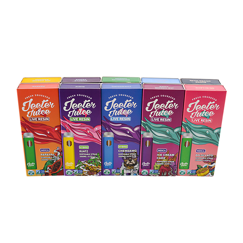 Jeeter Juice Disposable 2000mg
2 gram Jeeter Juice Disposable
Jeeter Juice disposbale straw