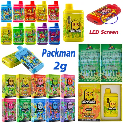 Packman LED Screen Liquid Diamonds Live Resin Disposable Vape Pen 2000mg 01