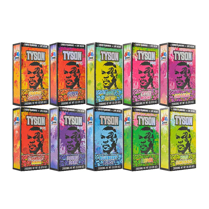 Tyson Vape 2g Liquid Diamond Live Resin Empty Disposable 