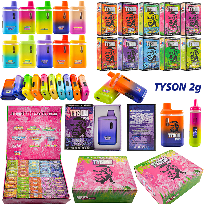 Tyson Vape 2g Liquid Diamond Live Resin Empty Disposable 