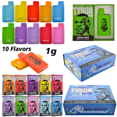 Tyson Vape Liquid Diamond Live Resin Disposable 1000mg Empty 01